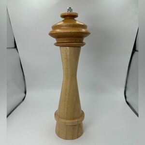 Wooden Pepper Mill Grinder shaped like the Seattle Space Needle.